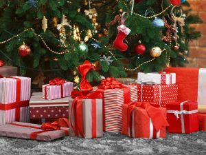 christmas tree and presents